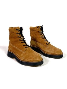 Rag & Bone Sloane Combat Boots Cinnamon Suede